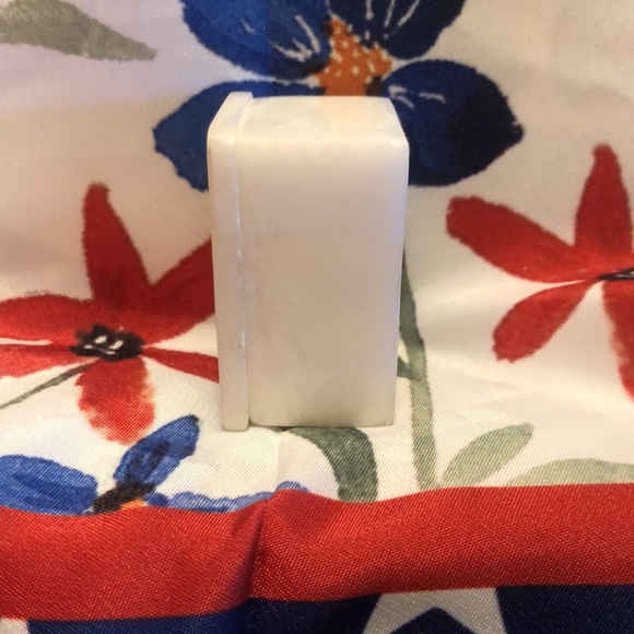 DONATED Natural Stone Jewelry Box with Beautiful Flower Inlays Purchased India - Picture 4 of 5